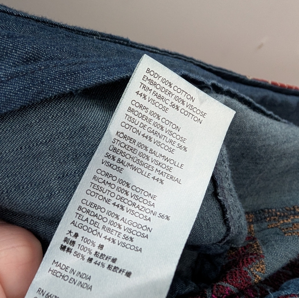 Free People Multicolor Patchwork Trench Coat - image 5